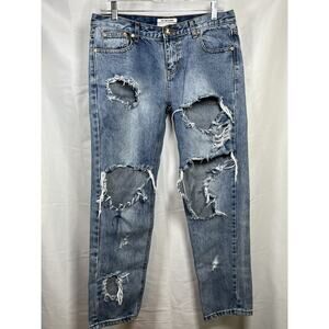 One X One Teaspoon Awesome Baggies denim jeans womens size 28 mid rise cotton